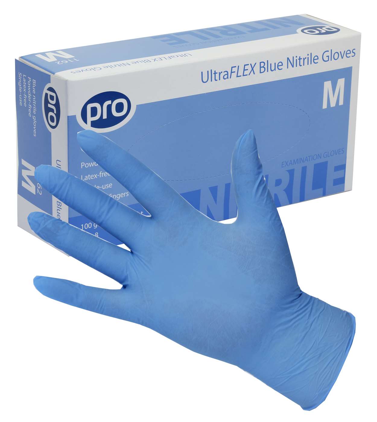 UltraFLEX Blue Nitrile Gloves -Small, Medium, Large, Extra Large - Click Image to Close