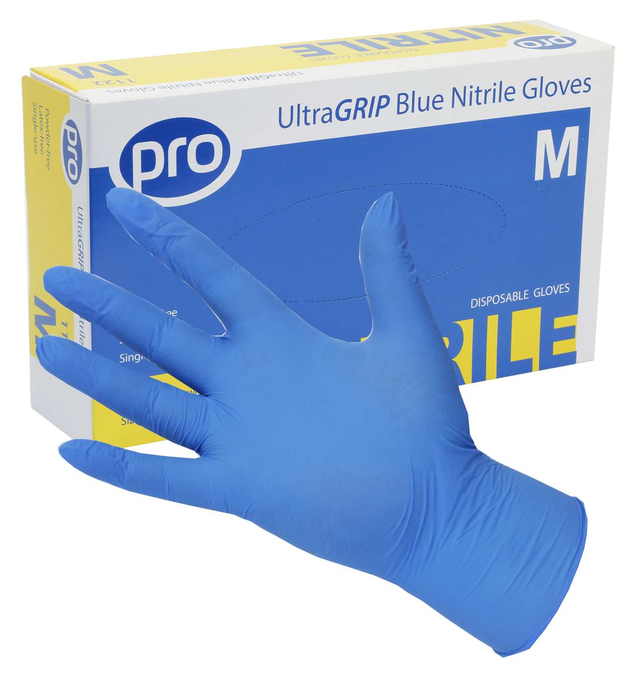 UltraGRIP Blue Nitrile Gloves -Small, Medium, Large, Extra Large